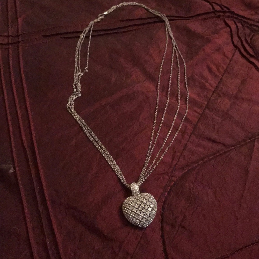 Diamond heart necklace